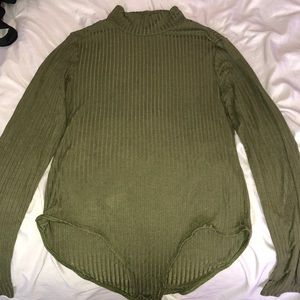 Long sleeve turtle neck bodysuit